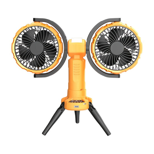 Dual Head Outdoor Camping Fan with Power Bank-0