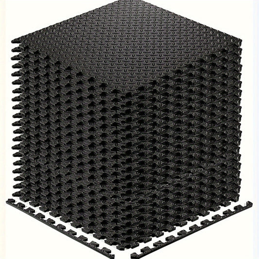 Interlocking Black EVA Fitness Mats Set (20pcs)-0