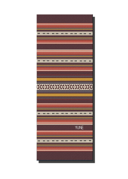 Yoga Mat | 6mm Thick | Striped | Non-Slip | Eco Friendly | Yune Yoga | Kim-0